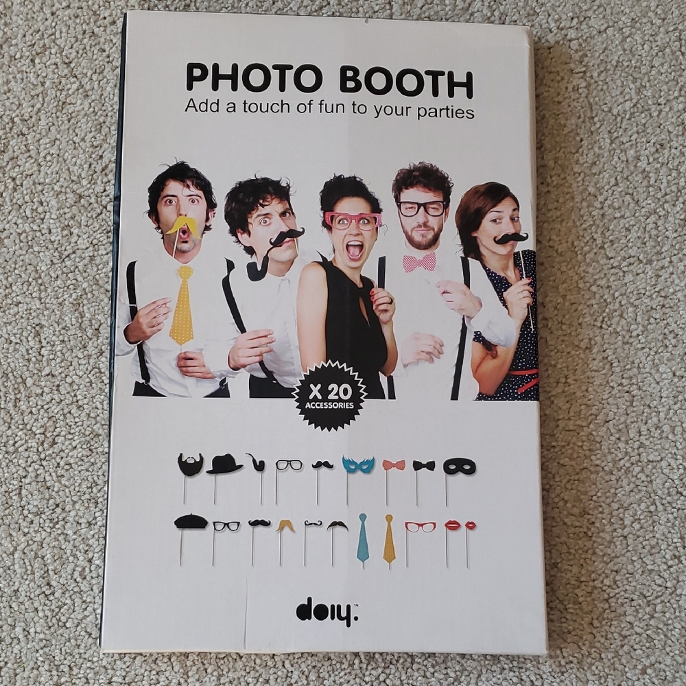 Photo Booth Party Props Set - Multicolor